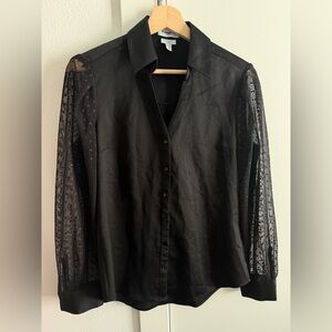 Express Black Portofino Blouse